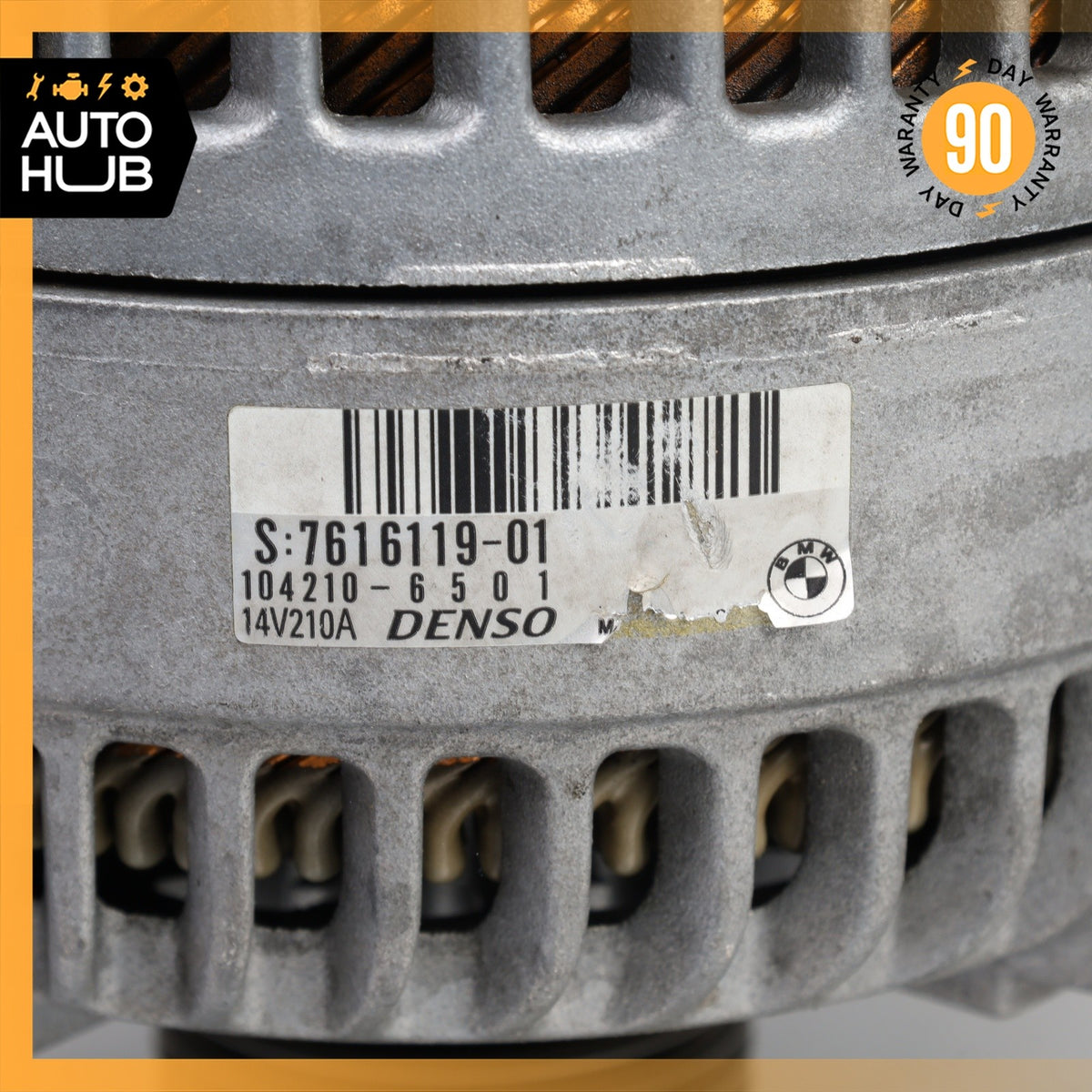 12-19 BMW F01 740i X3 X4 X5 X6 Engine Motor Generator Alternator 7616119 OEM - photo 10