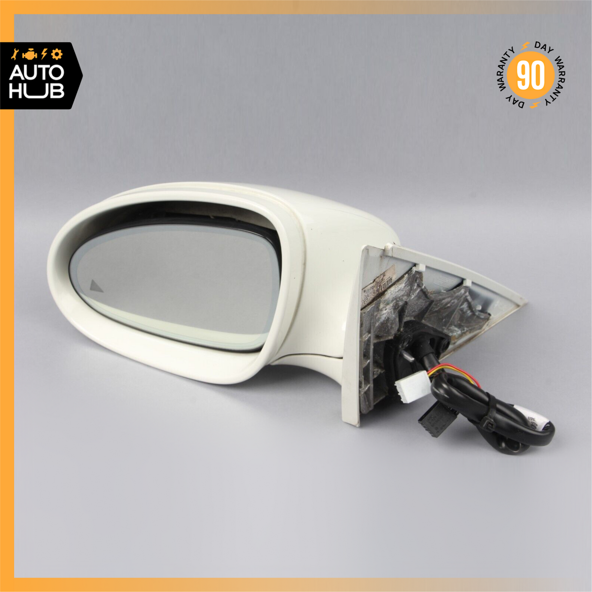 07-09 Mercedes W221 S600 S63 Left Side Rear View Door Mirror w/ Blind Spot OEM - photo 2