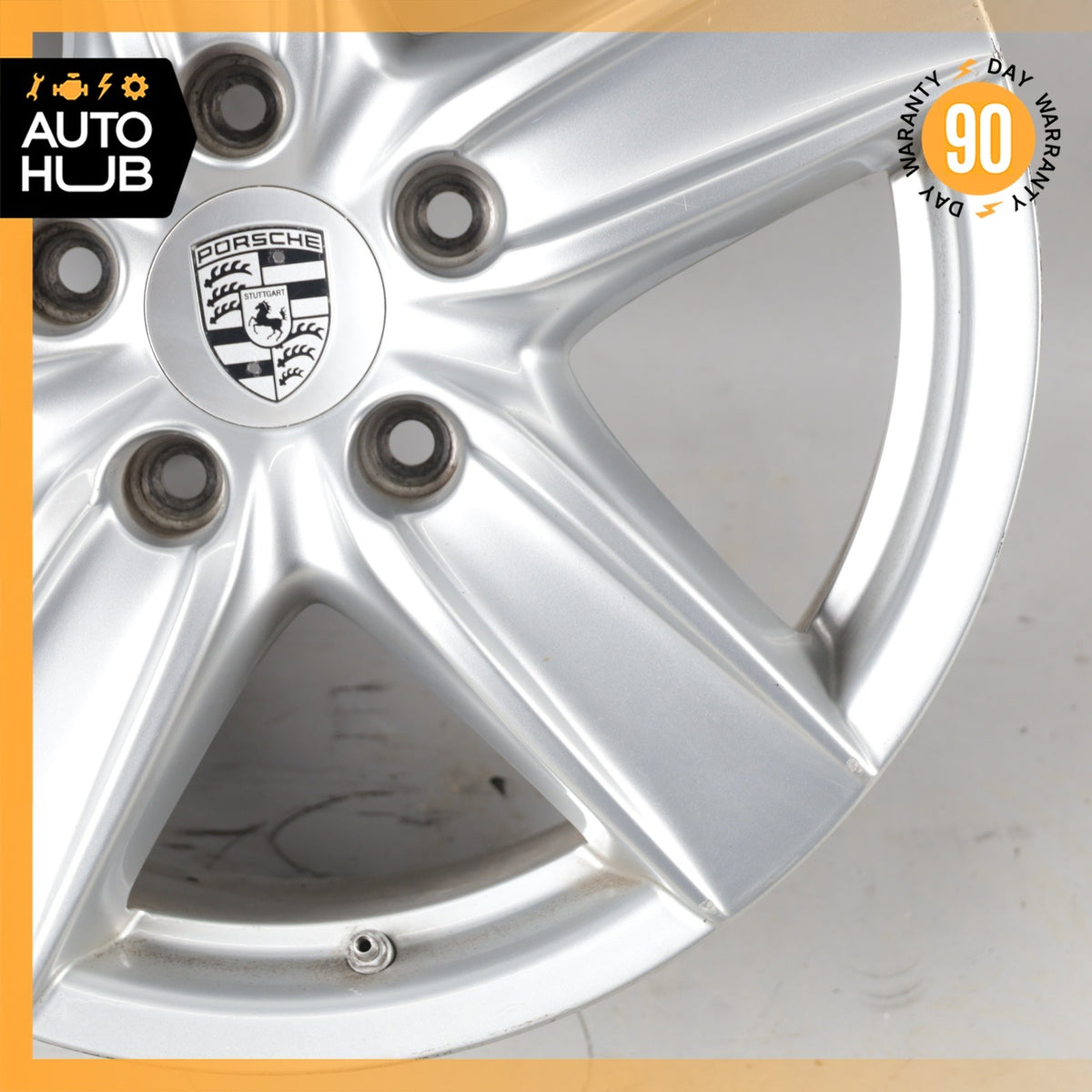 Porsche Cayenne 958 8 x 18 18" Wheel Rim Silver 7P5601025D OEM - photo 3
