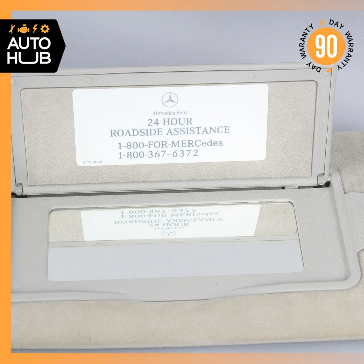Mercedes W221 S600 CL550 S63 Left Side Sun Visor Shade Sunvisor Gray Suede OEM - photo 4