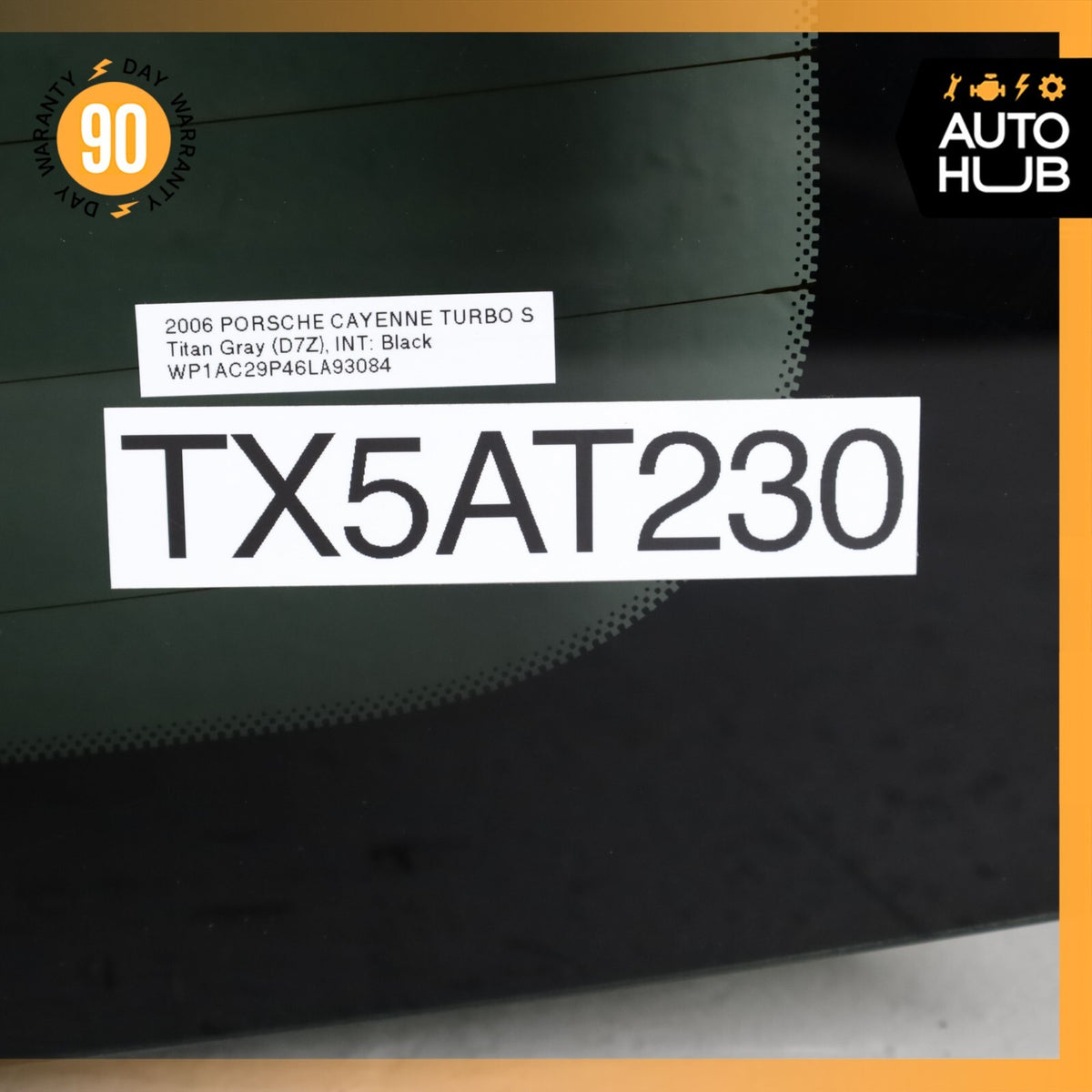 03-06 Porsche Cayenne 955 Trunk Lid Tailgate Hatch Windshield Window Glass OEM - photo 16