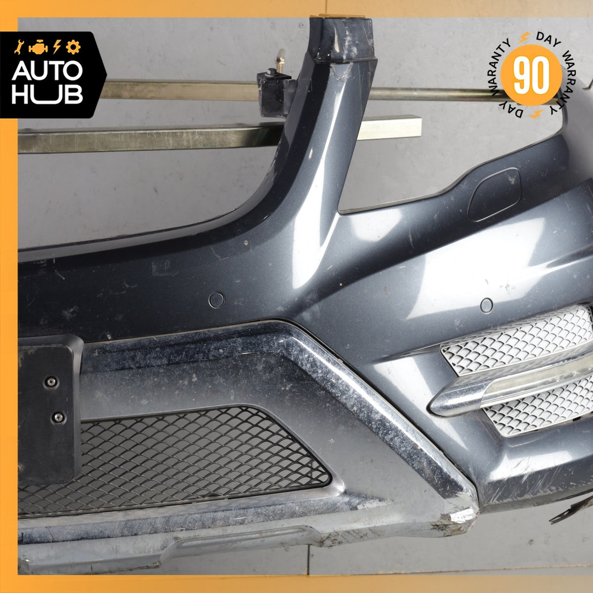 13-15 Mercedes X204 GLK250 GLK350 AMG Sport Front Bumper Cover Assembly Gray OEM - photo 3