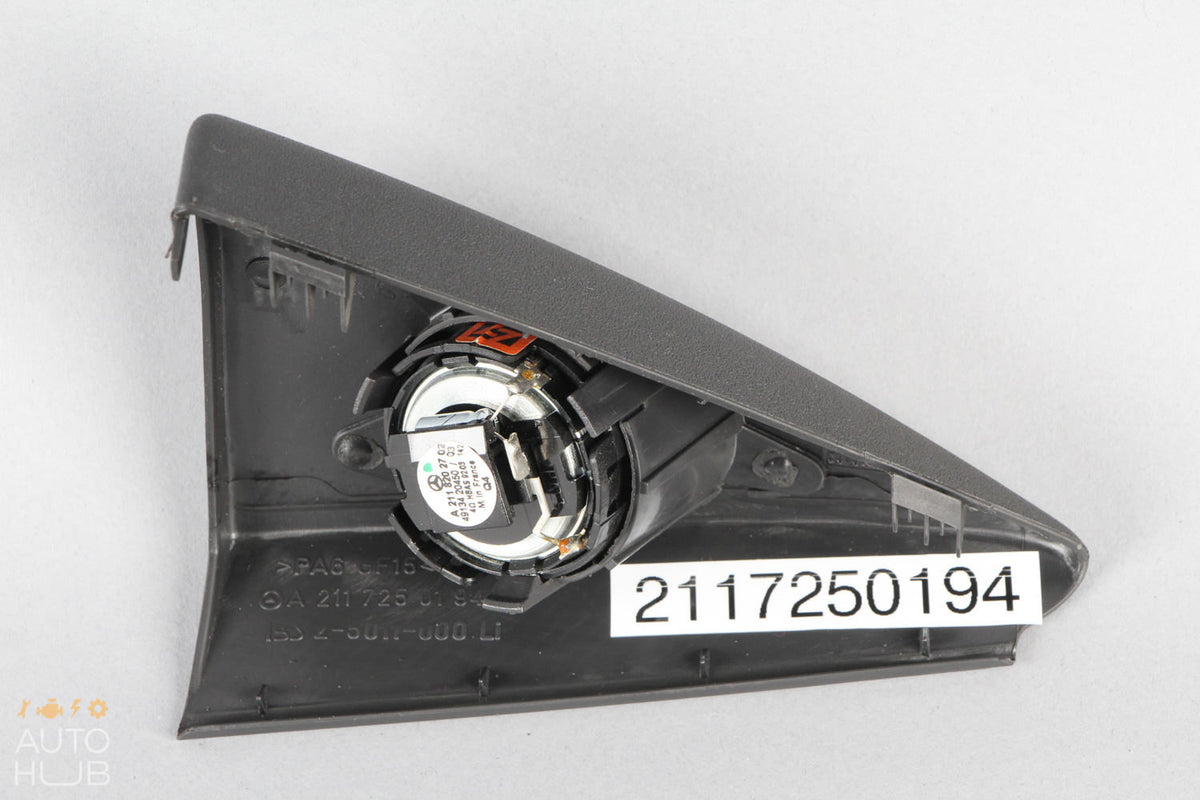 03-09 Mercedes W211 E320 E500 E550 Tweeter Speaker Cover Front Left Black OEM - photo 9