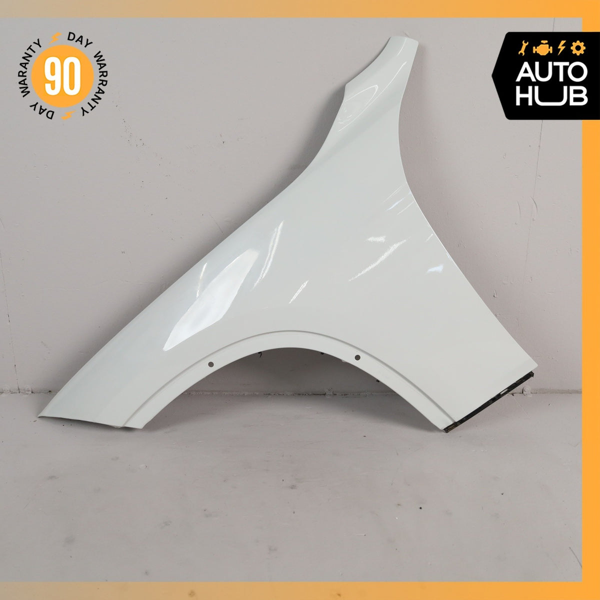 13-15 BMW E84 X1 Left Driver Side Fender Assembly White OEM - photo 2