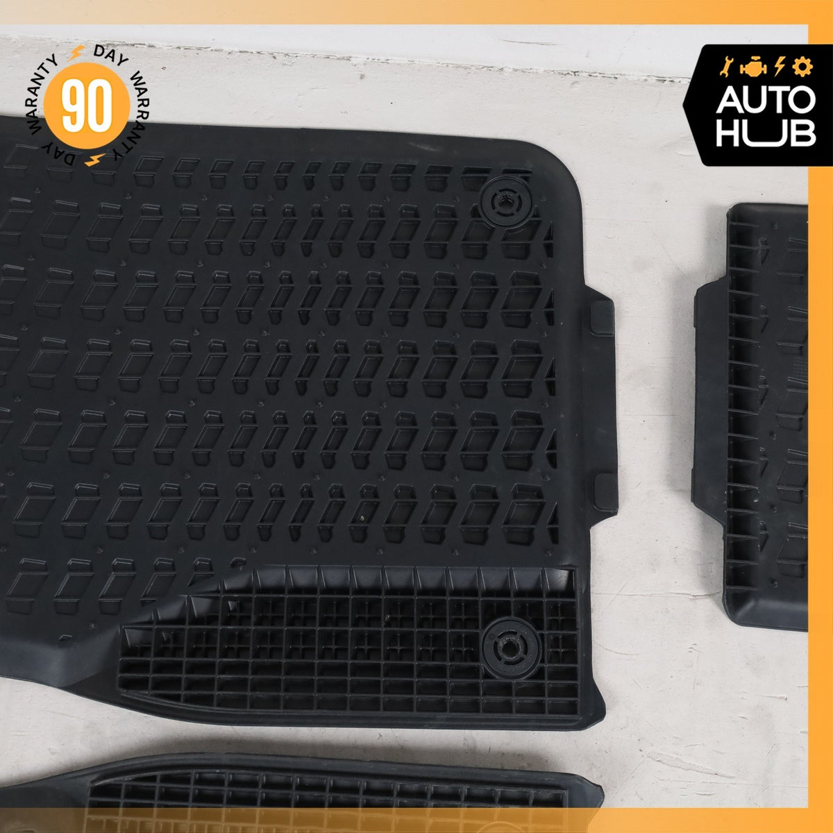 18-24 Audi 4M Q7 Front & Rear Floor Foot Mat Rubber Set OEM - photo 10