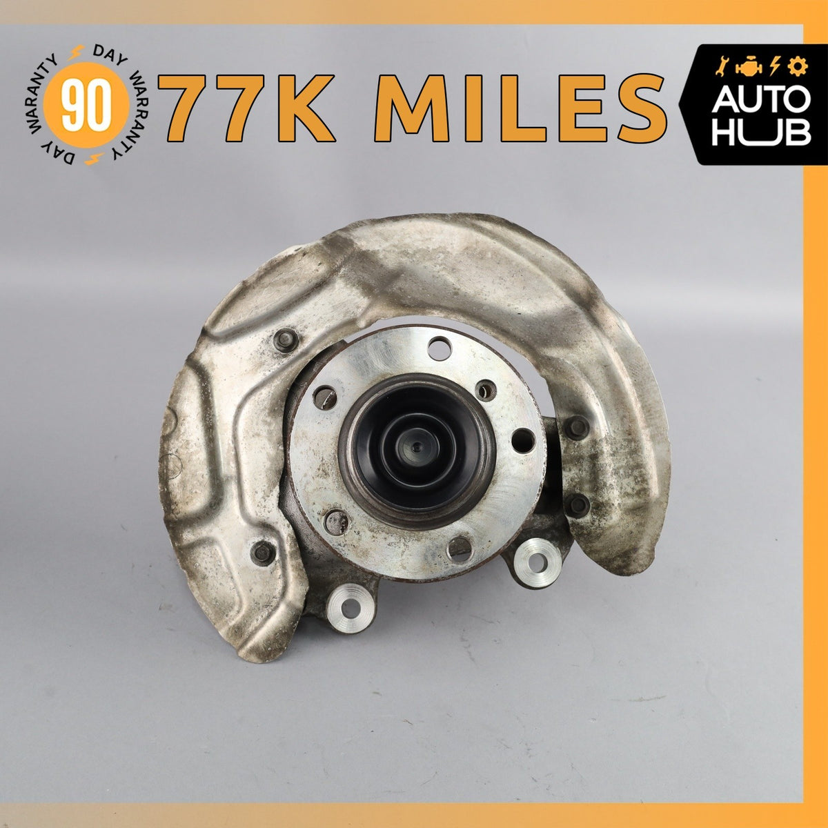 14-20 BMW F32 428i Front Left Side Spindle Knuckle Hub w/ Shield OEM - photo 1