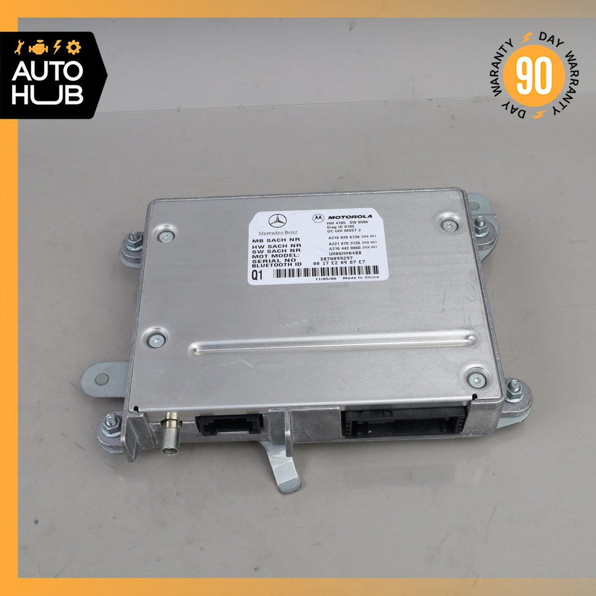 07-10 Mercedes W221 S600 CL550 Bluetooth Communication Module 2168206726 OEM - photo 3