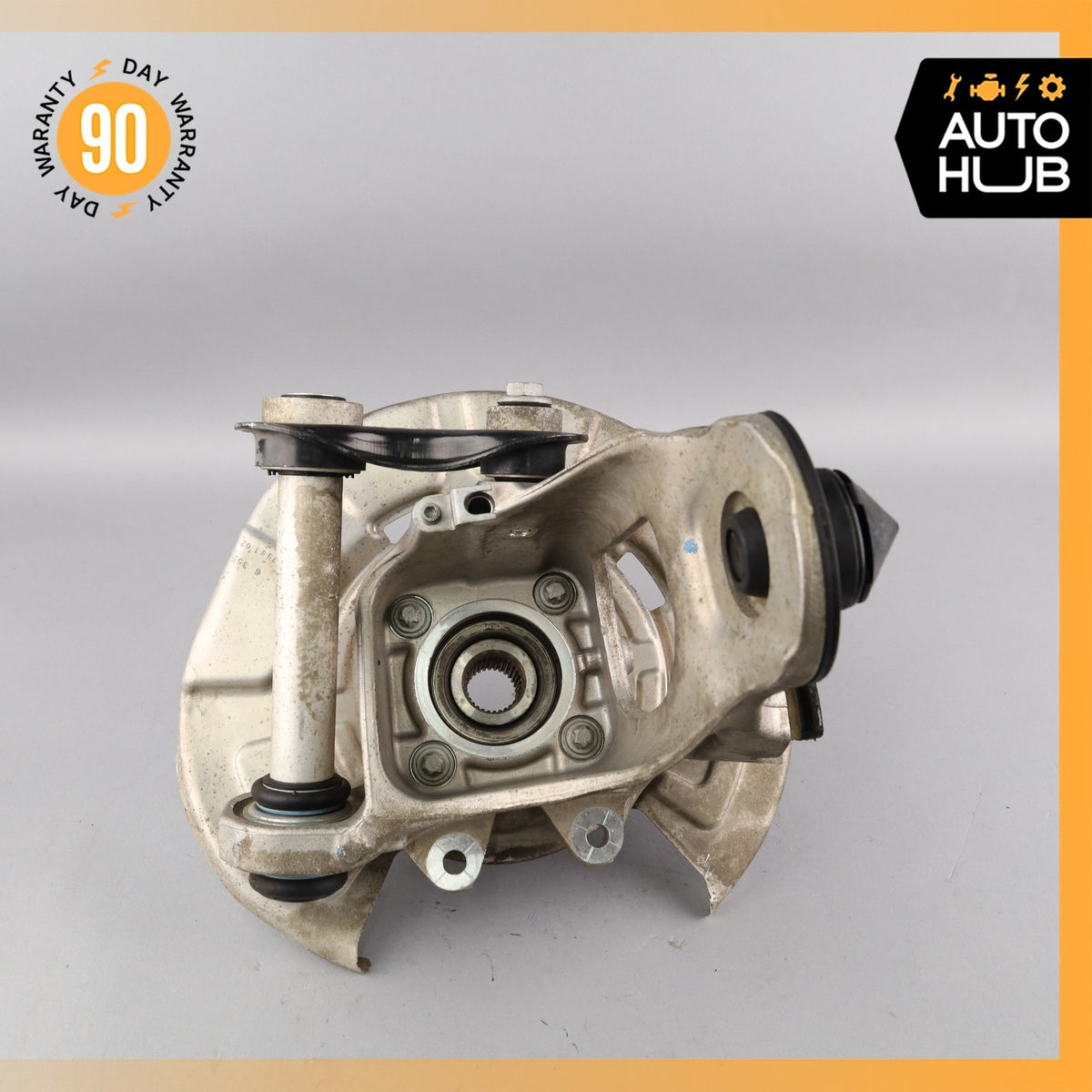 14-18 BMW F15 X5 Rear Right Passenger Spindle Knuckle Hub w/ Shield OEM - photo 8
