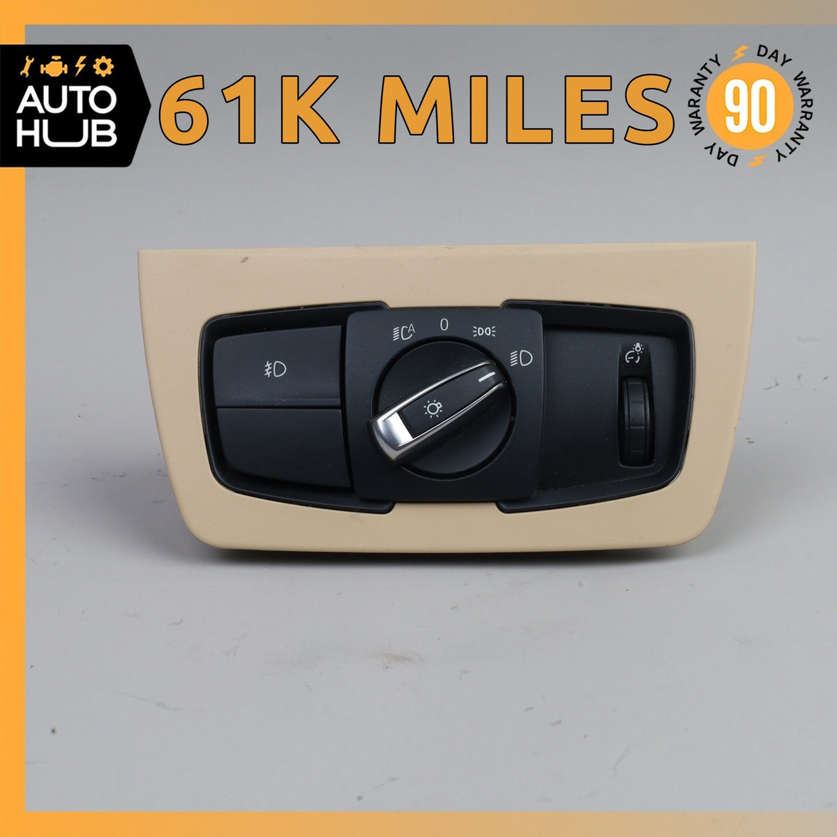 12-18 BMW F30 330e 335i M3 Headlight Fog Light Switch Control Module w/ Trim OEM - photo 1