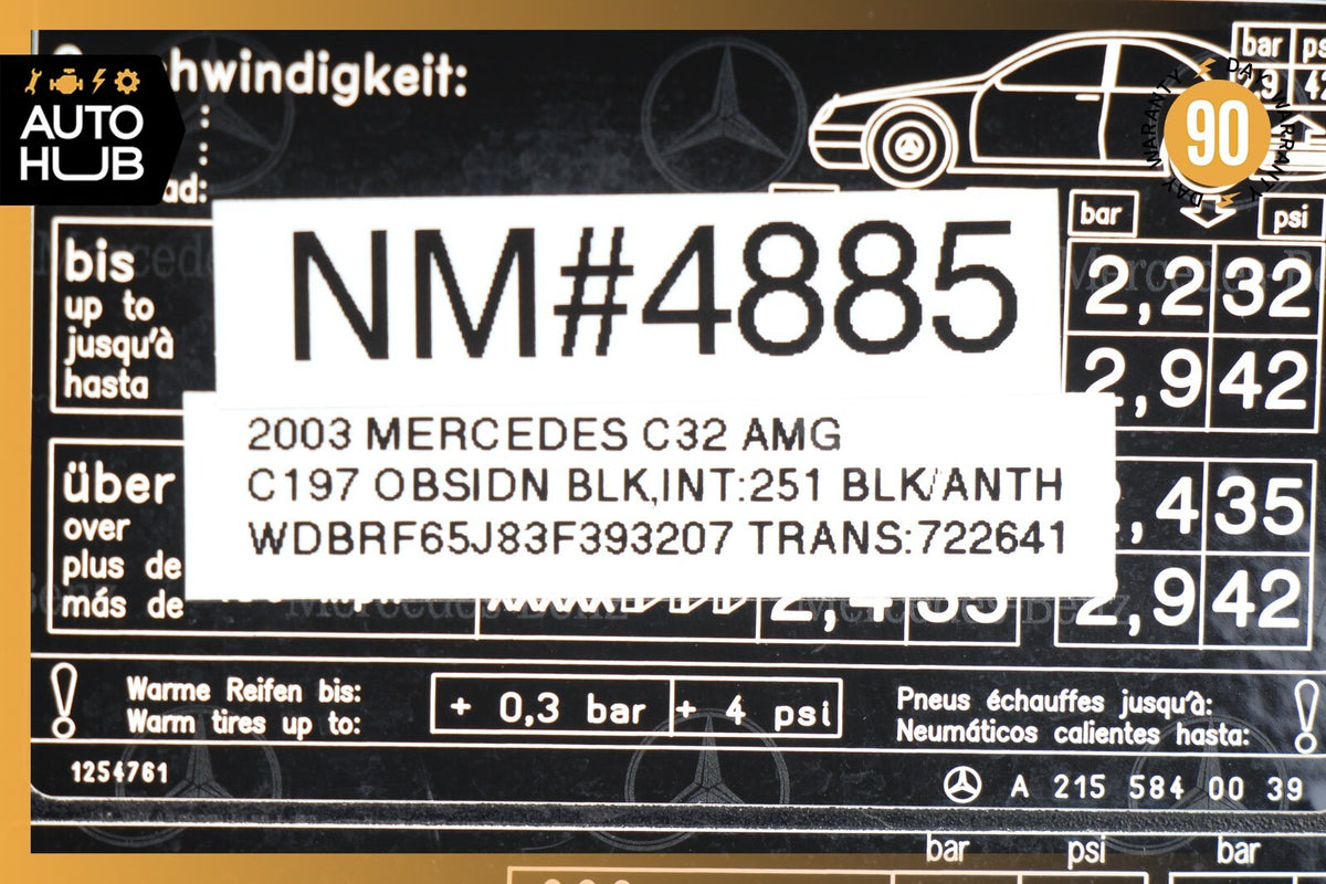 01-07 Mercedes W203 C32 C320 C230 Fuel Gas Tank Lid Door Cover 2037500206 OEM - photo 12