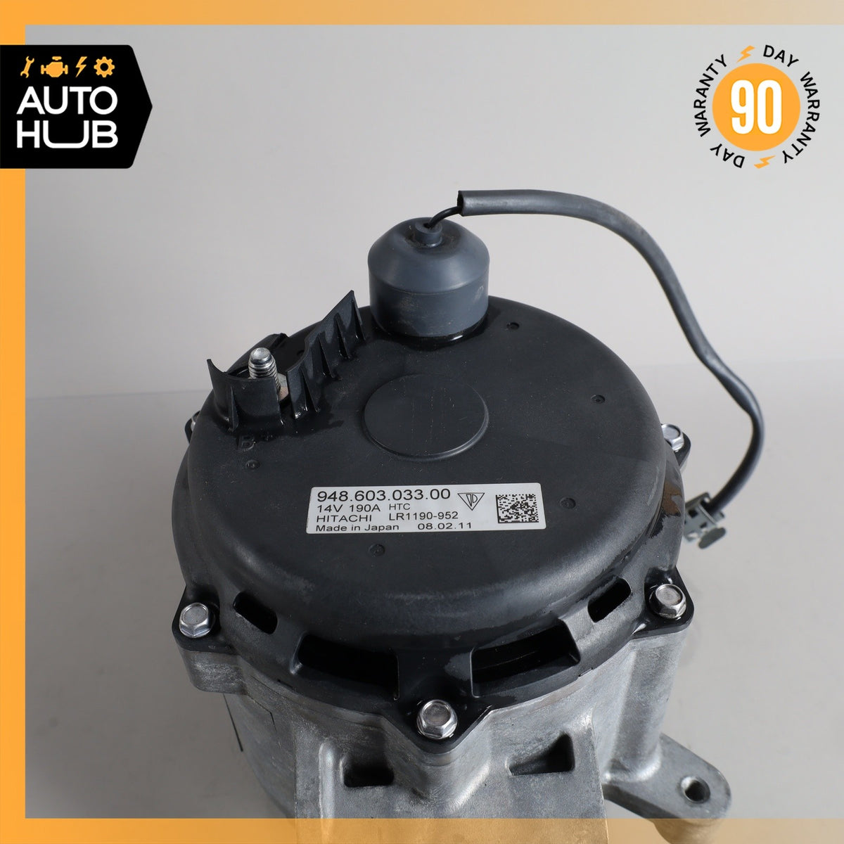 11-18 Porsche Cayenne 958 Engine Generator Alternator 190A 94860303300 OEM - photo 9