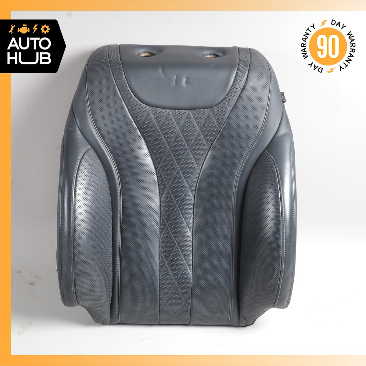 Mercedes W222 S550e S600 Front Left Seat Upper Back Cushion Exclusive Black OEM - photo 1