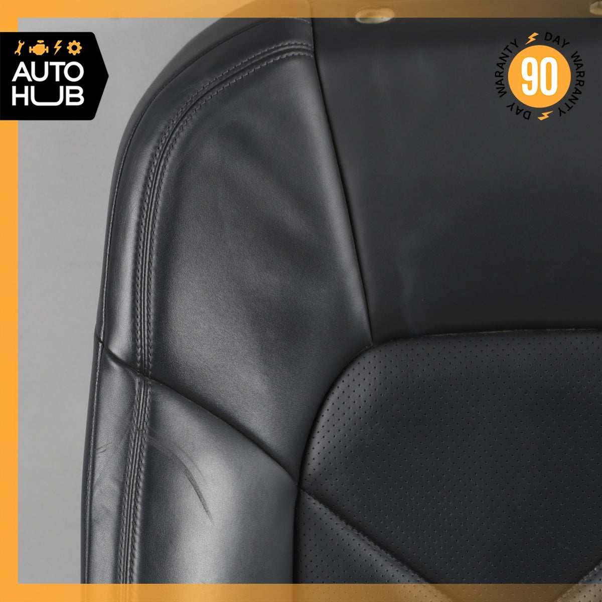 15-18 Porsche Macan 95B Front Left Side Seat Upper Cushion Leather Black OEM - photo 11