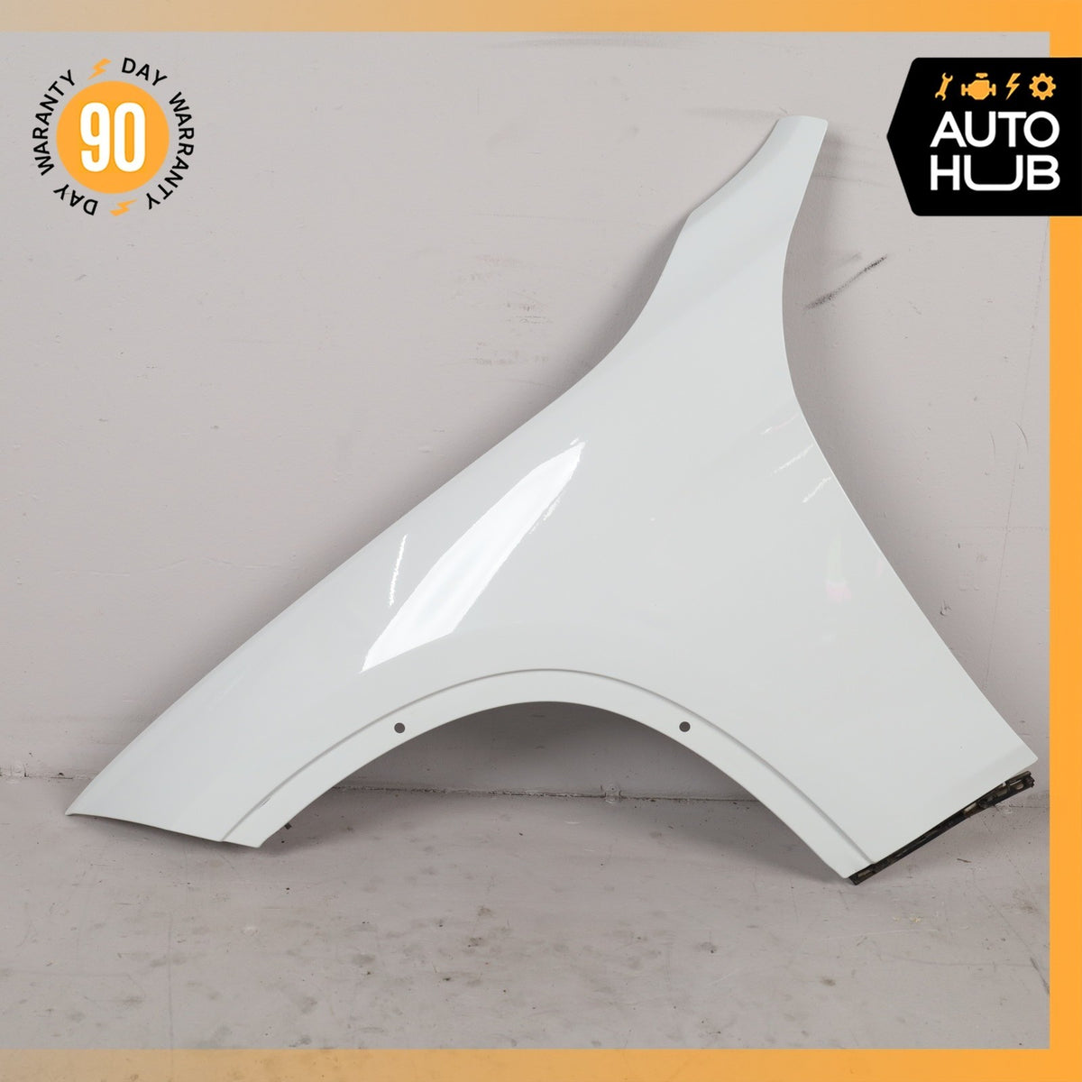 13-15 BMW E84 X1 Left Driver Side Fender Assembly White OEM - photo 2