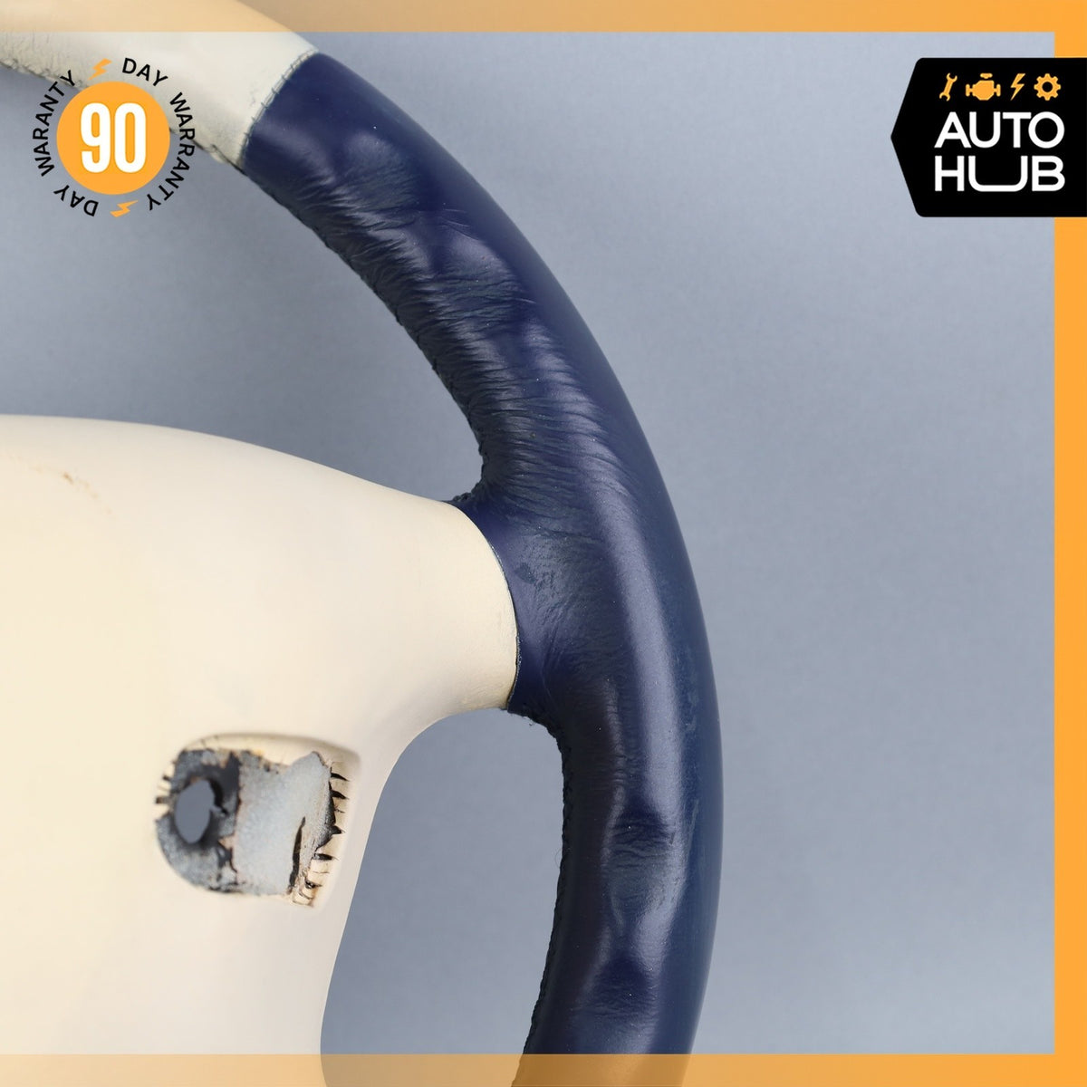 99-02 Bentley Arnage Steering Wheel Beige Blue PH27727PB OEM 42k - photo 12