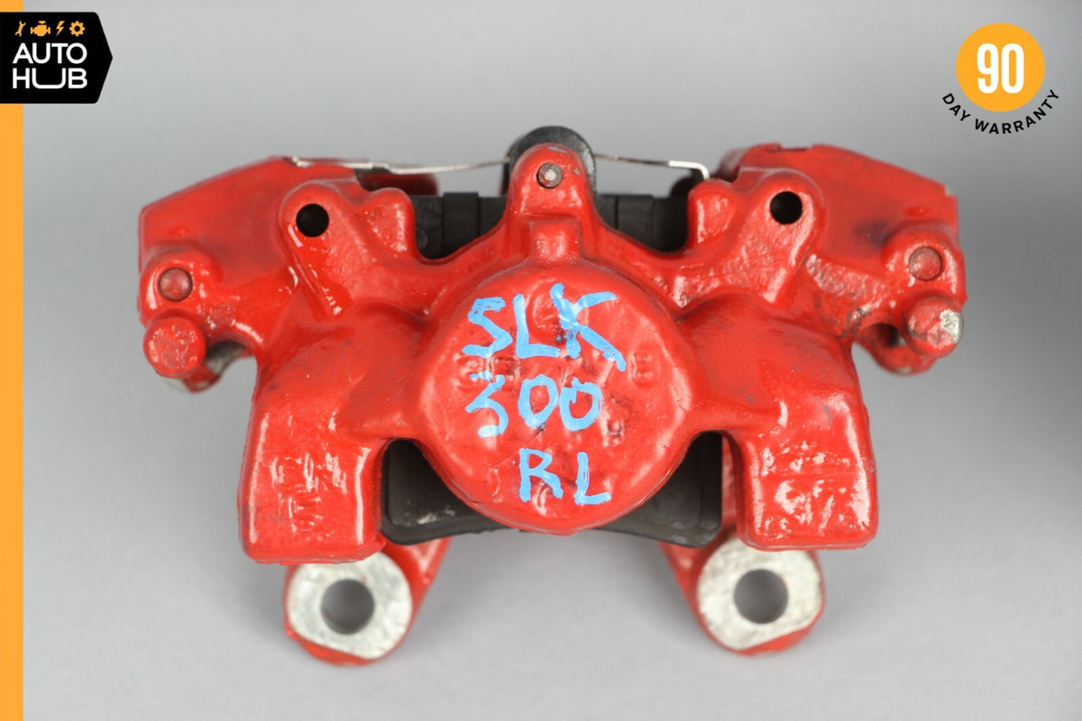 Mercedes R171 SLK300 SLK280 C230 Rear Brake Caliper Calipers Set Red OEM 57k - photo 2
