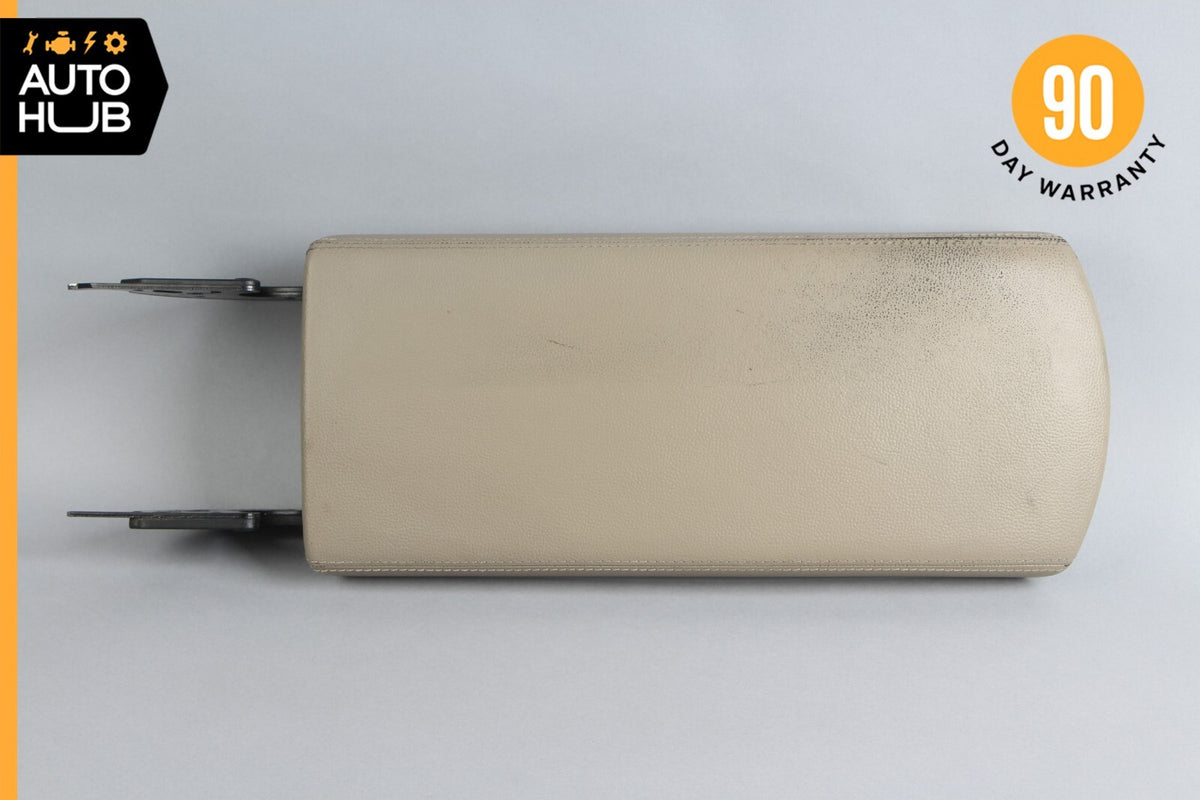 03-06 Mercedes R230 SL500 SL55 Center Console Arm Rest Armrest Cover Beige OEM - photo 2