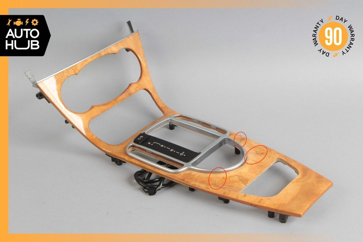 05-12 Mercedes R230 SL500 SL550 Center Console Trim Bezel Chestnut Wood OEM - photo 1