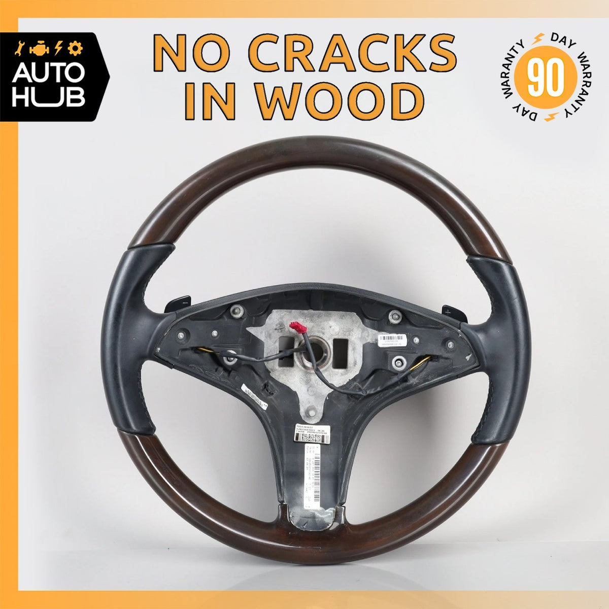 08-12 Mercedes W207 E550 C300 Driving Steering Wheel Wood w/Paddle Shifters OEM - photo 1