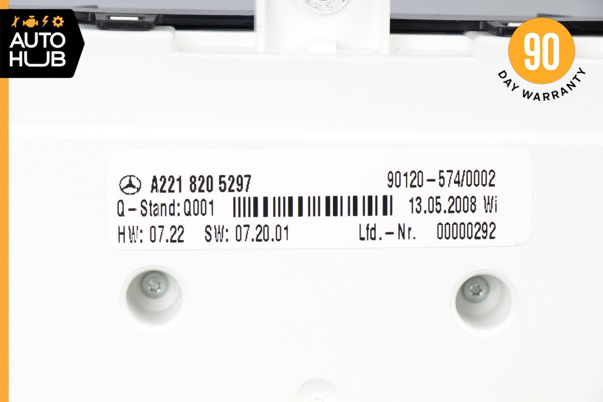 07-09 Mercedes W221 S600 Rear Center Console Multi Function Switch Control OEM - photo 11