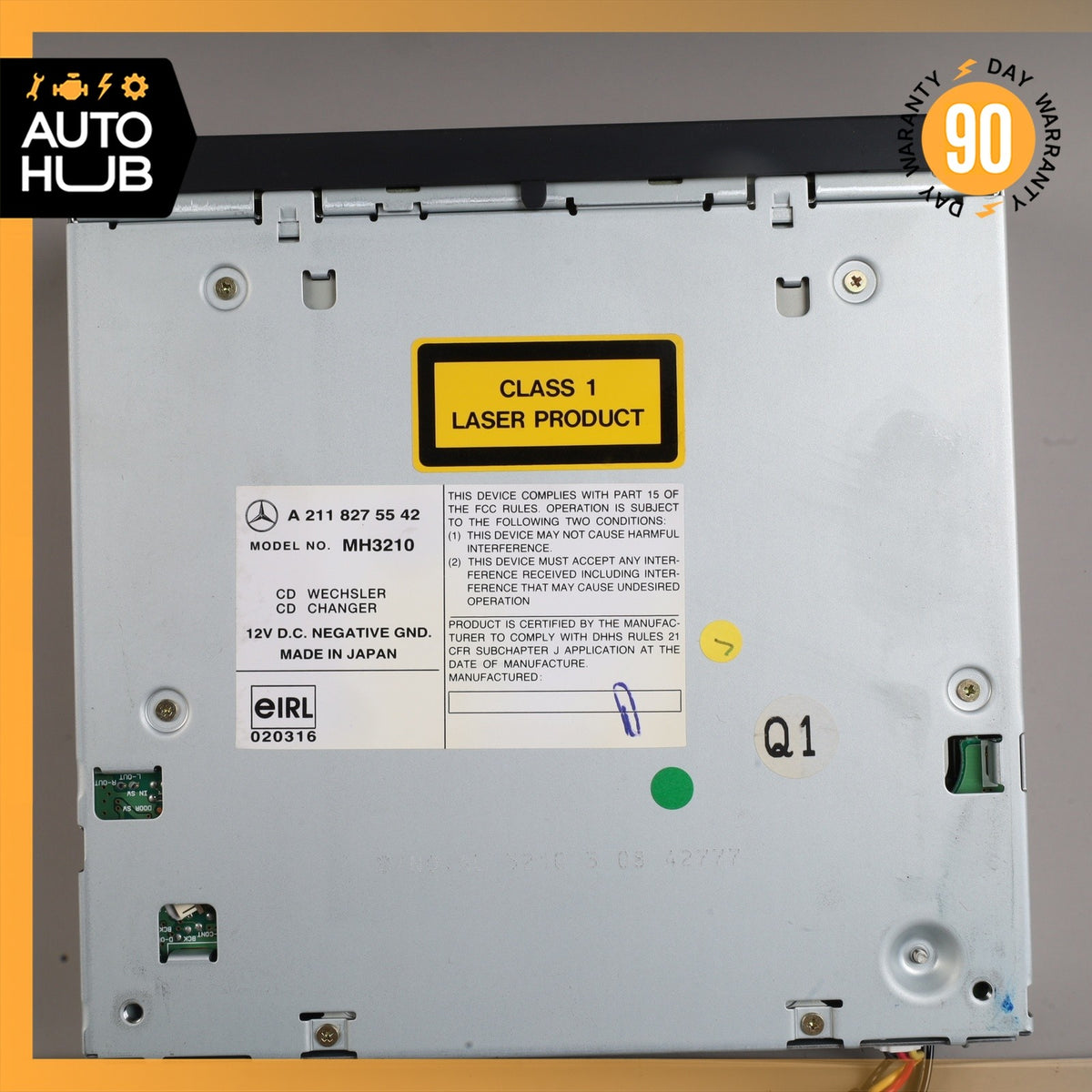 03-12 Mercedes W211 E320 GL550 CLS500 6 Disk CD Changer Player 2118275542 OEM - photo 7