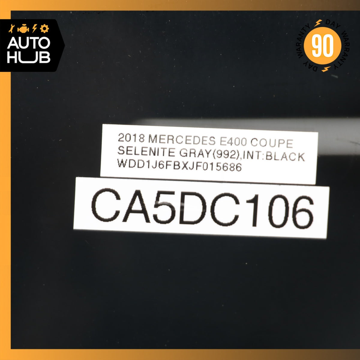 18-23 Mercedes W238 E400 E450 Coupe Rear Right Side Quarter Window Glass OEM - photo 16