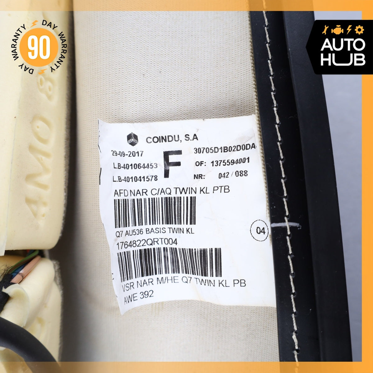 Audi 4M Q7 Front Right Passenger Side Lower Bottom Seat Cushion Beige OEM 87k - photo 20