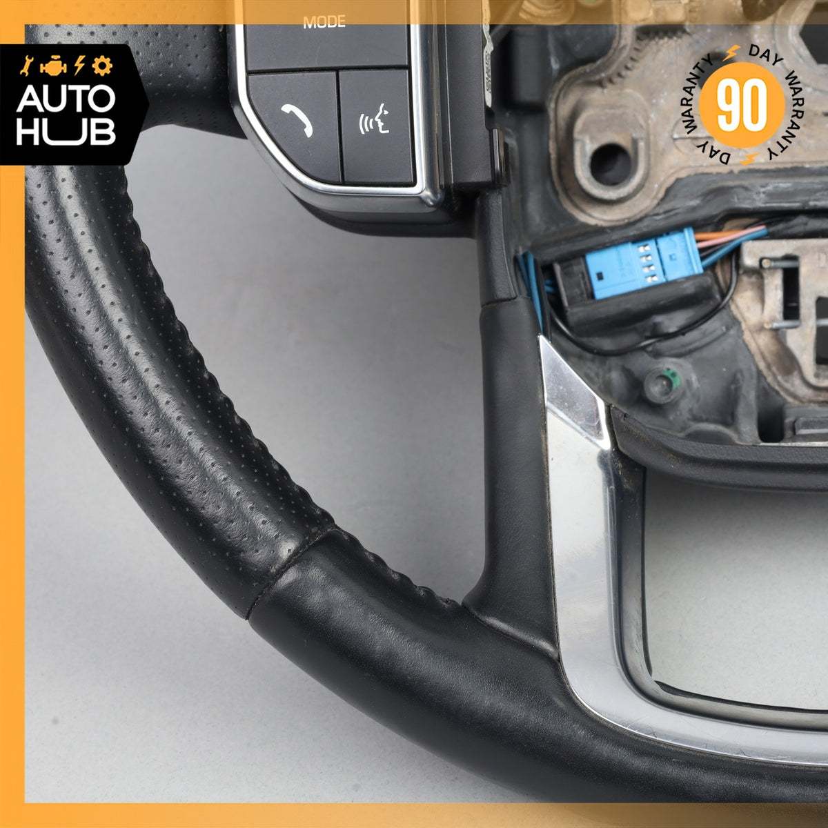 14-22 LR Range Rover Sport L494 Leather Heated Steering Wheel w/ Switches OEM - photo 6