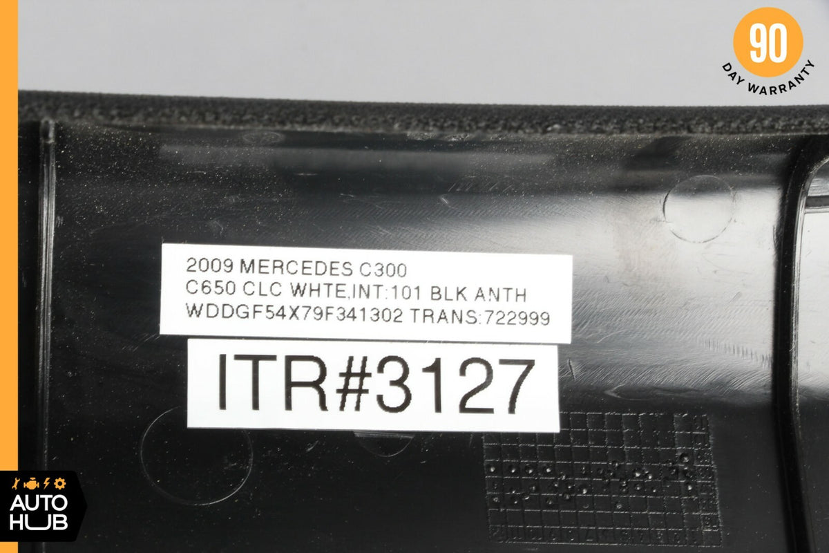 08-14 Mercedes W204 C250 C300 Front Left Interior Trim Panel A Pillar Black OEM - photo 10