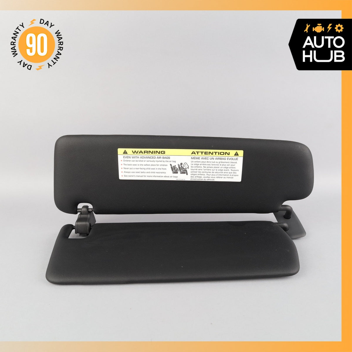 11-18 Porsche Cayenne 958 S Sun Visor Sunvisor Front Right Side Black OEM - photo 4