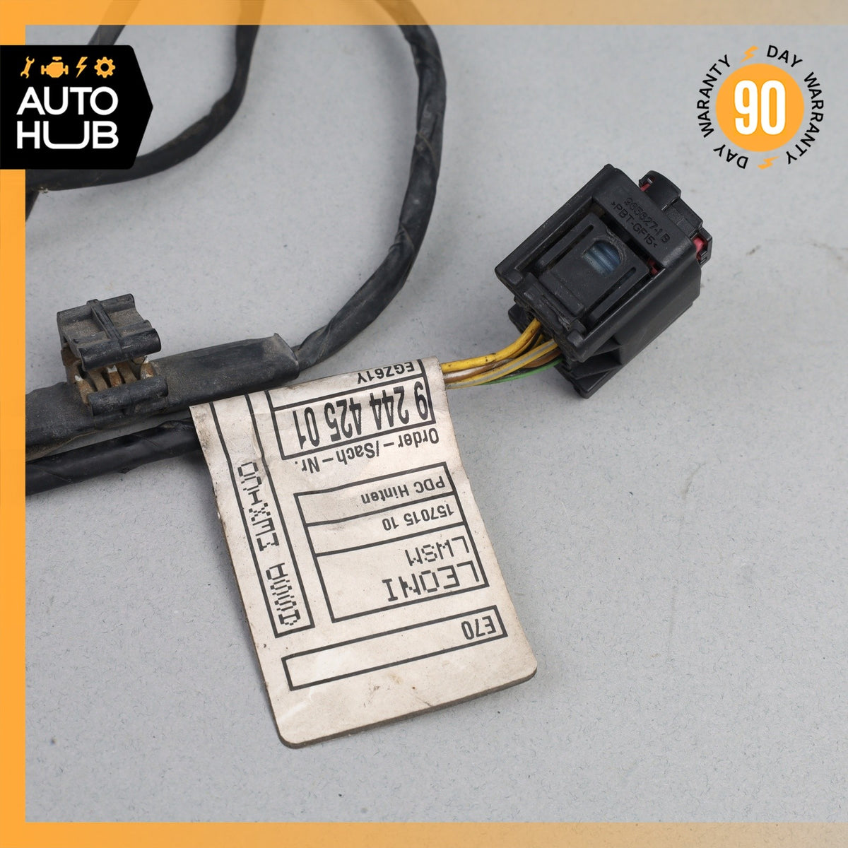 11-13 BMW E70 X5 Rear Bumper Wire Harness w/ Parking Aid Sensor Set OEM - photo 3