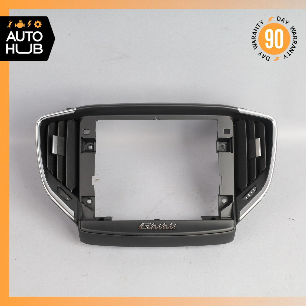 Maserati Ghibli M157 Center Dash Air Vent Grille Screen Frame Trim Panel OEM 41k - photo 1
