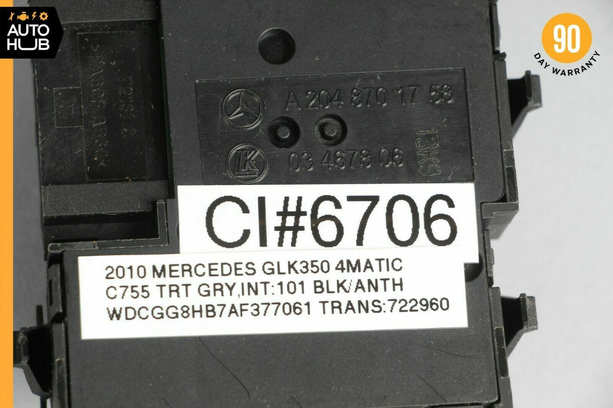 08-15 Mercedes X204 GLK350 C300 Front Right Passenger Seat Control Switch OEM - photo 8