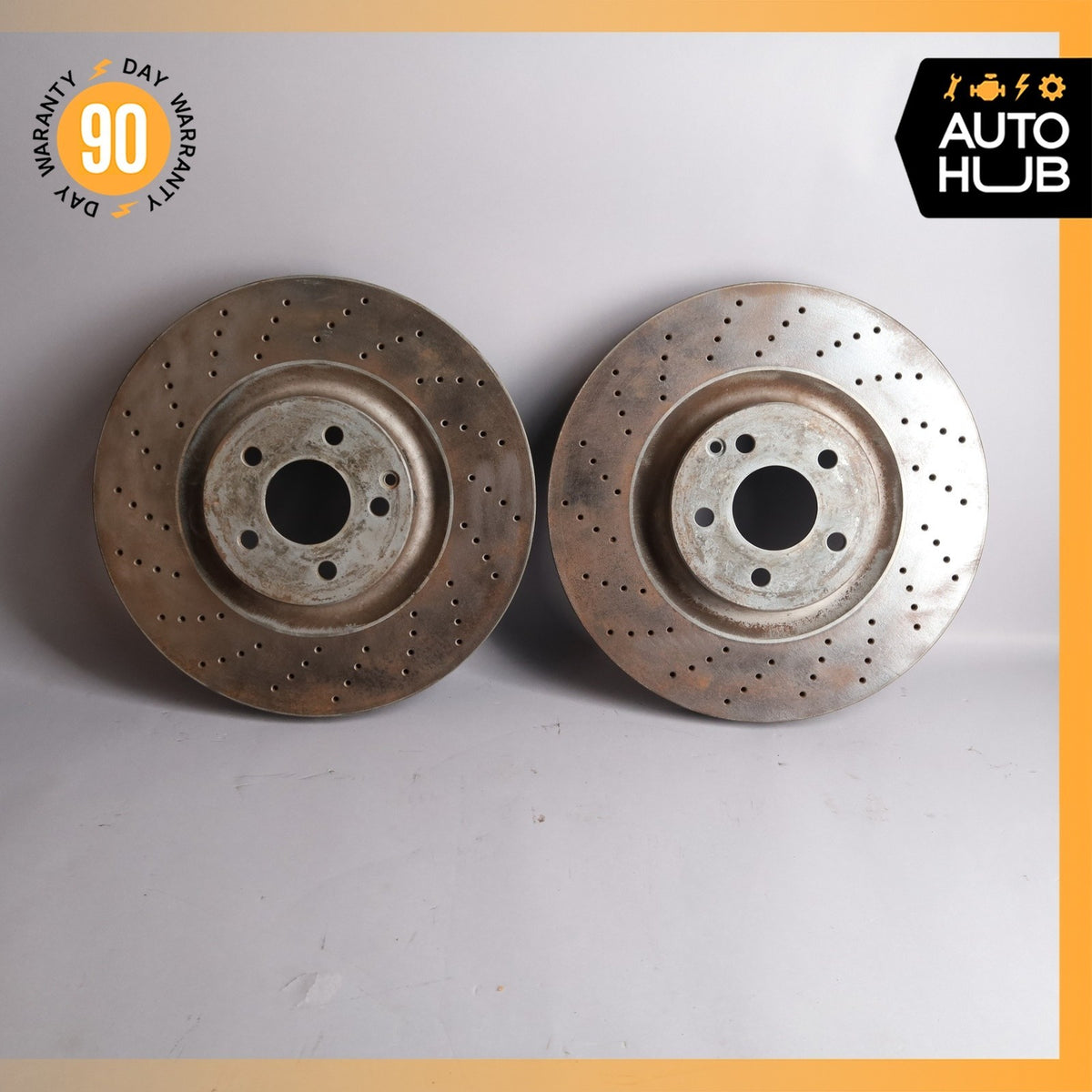 Mercedes R230 SL55 SL65 AMG SL600 CL550 Front Brake Rotors 2304210712 OEM 76k - photo 3
