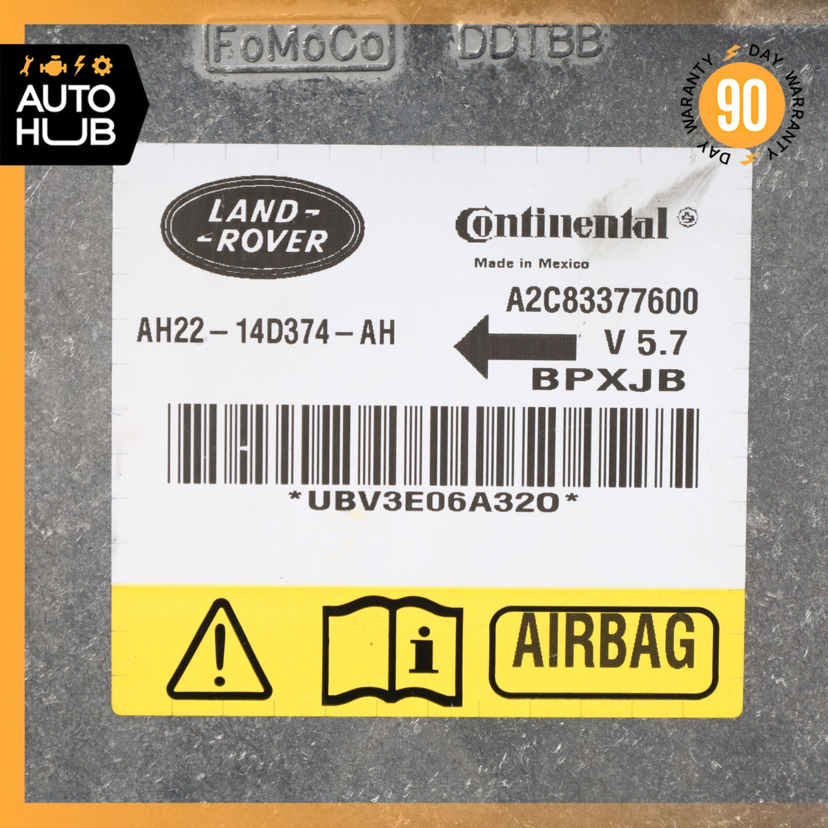 10-14 Land Rover LR4 HSE Safety Bag Sensor SRS Control Module AH2214D374AH OEM - photo 7