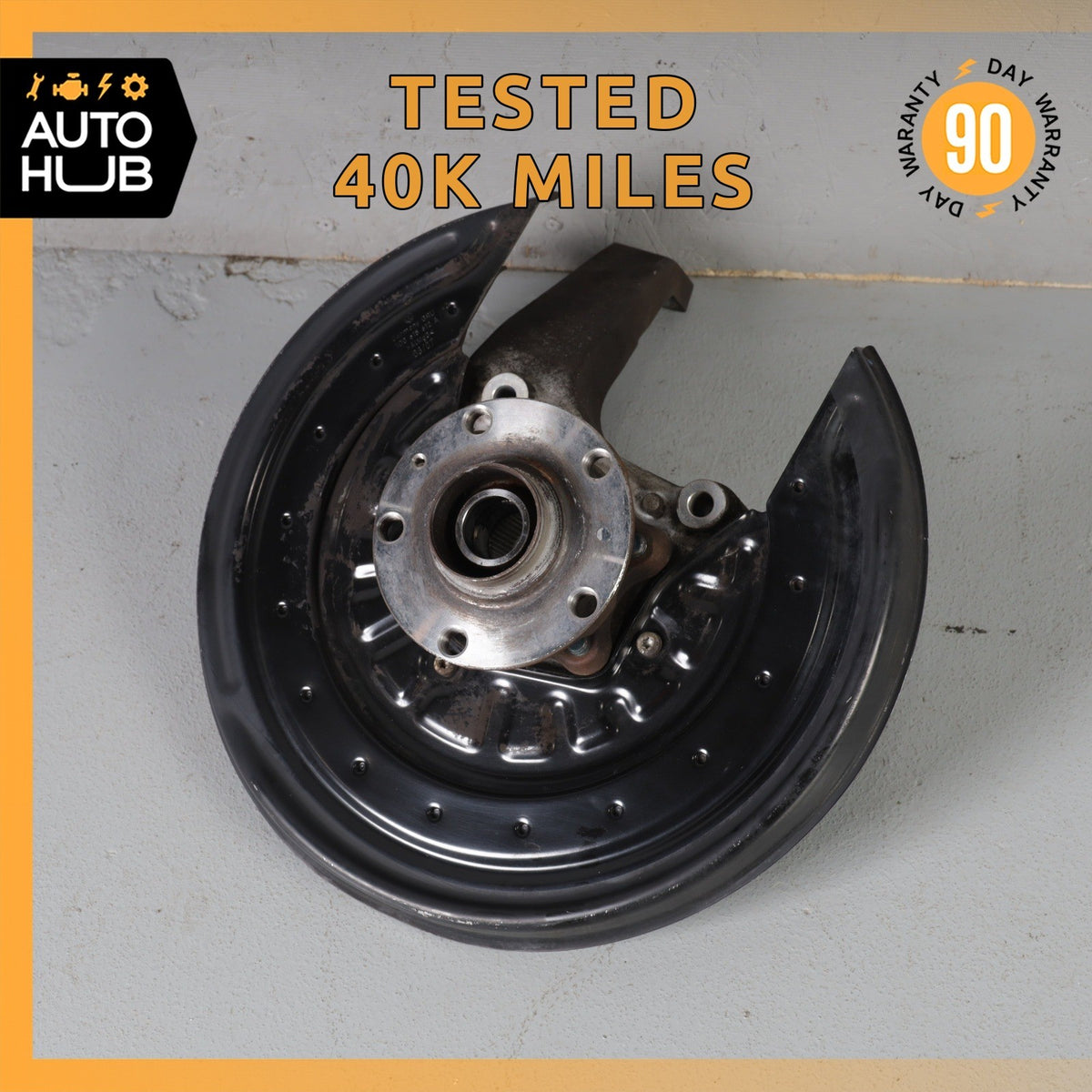 07-12 Bentley Continental GTC Rear Right Side Spindle Knuckle Hub OEM 40k - photo 1