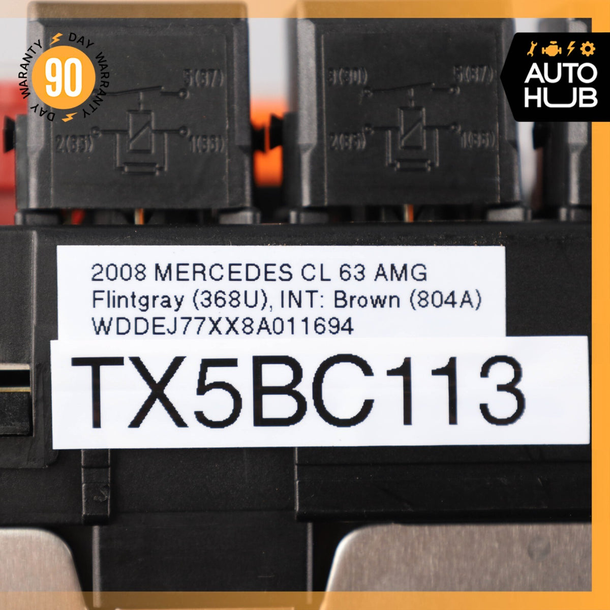 07-09 Mercedes W216 CL63 AMG S550 Rear Trunk Fuse Box Module 2215408301 OEM - photo 11