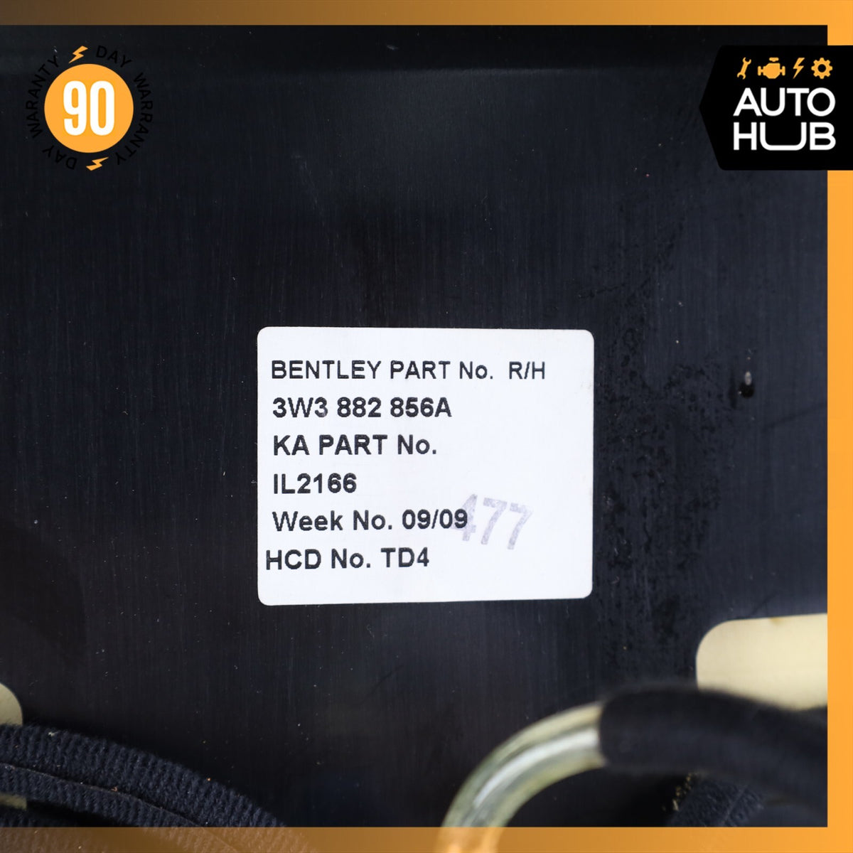 09-11 Bentley Continental GTC Speed Right Side Top Upper Seat Cushion OEM 83k - photo 13
