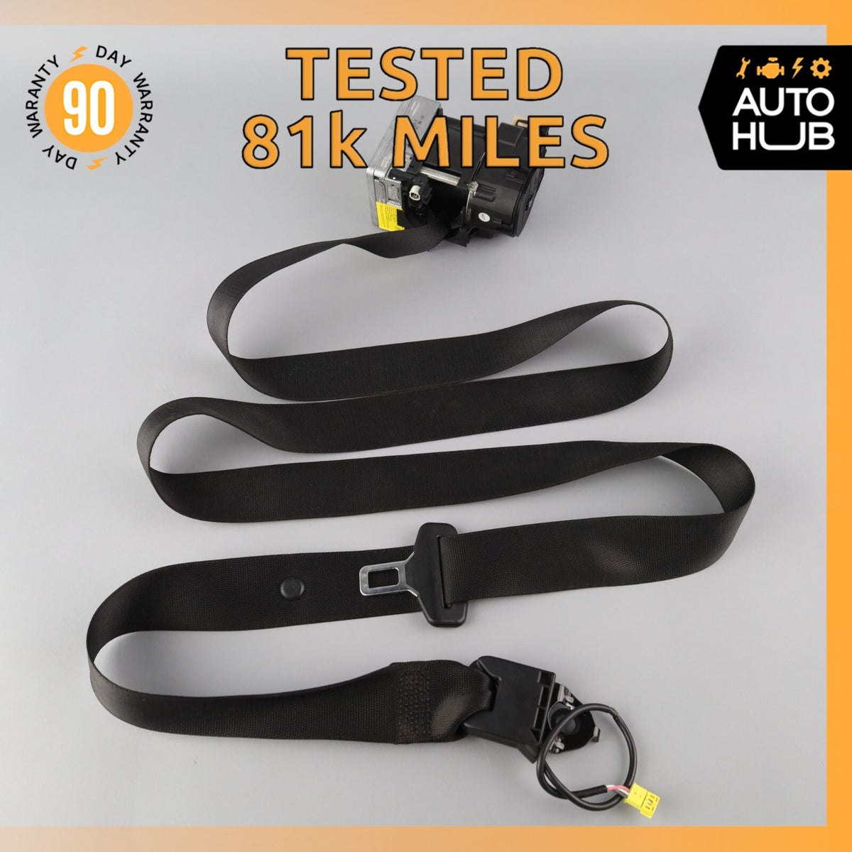 07-12 Mercedes R230 SL550 SL55 AMG Right Side Seat Belt Retractor Black OEM 81k - photo 1