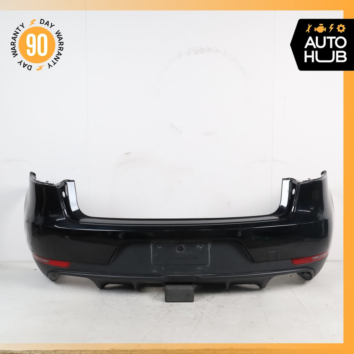 15-18 Porsche Macan 95B Rear Bumper Cover Assembly Black OEM 74k - photo 1