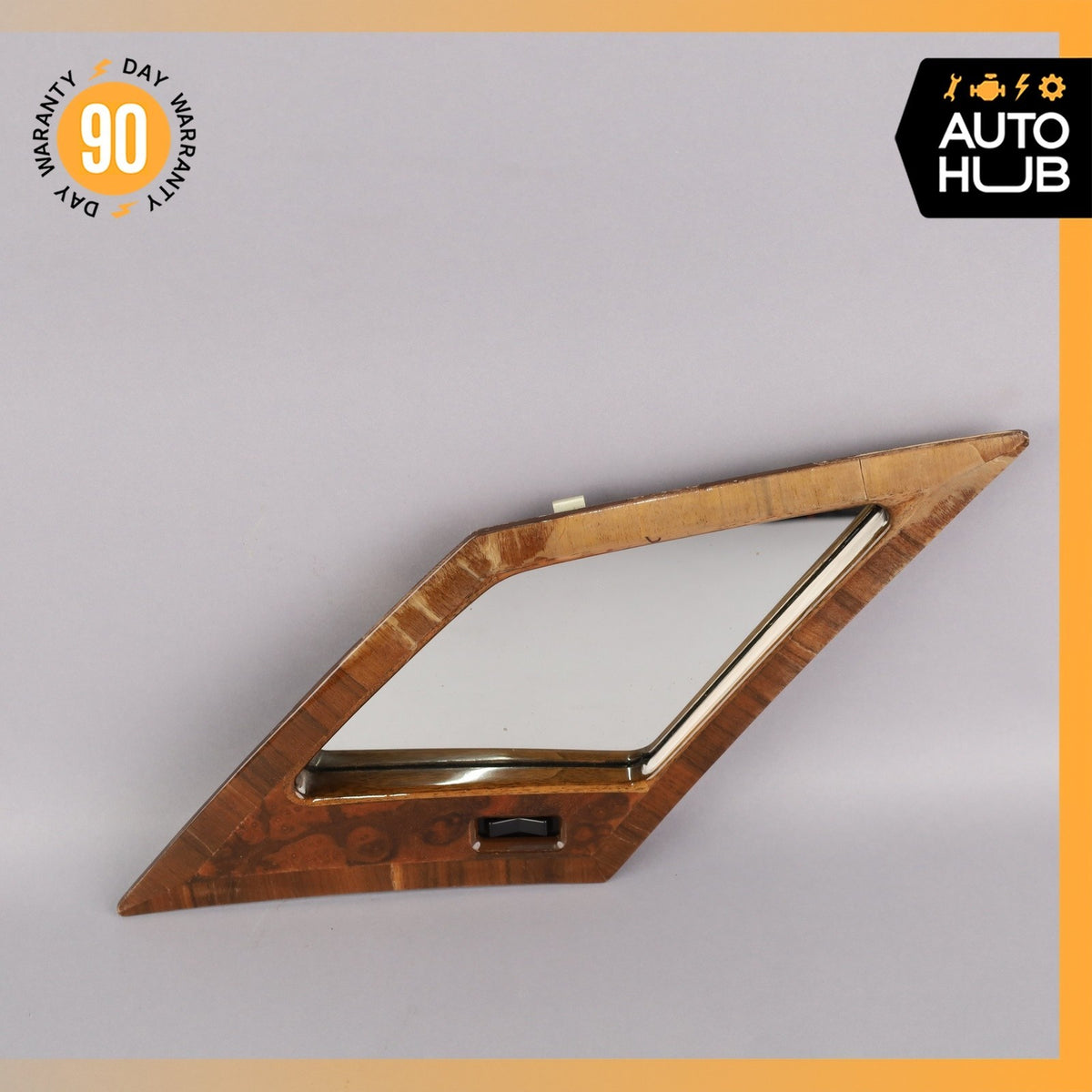 81-98 Rolls Royce Seraph Spirit Rear Right Quarter Vanity Glass Mirror Wood OEM - photo 2