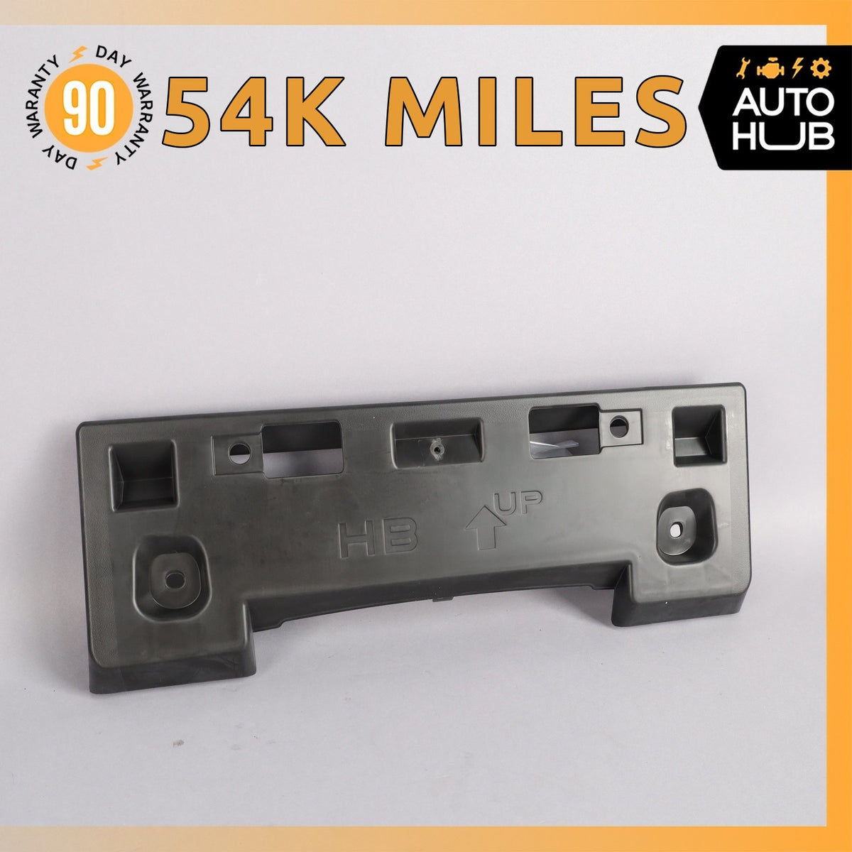14-18 Infiniti Q50 Front Bumper License Plate Holder OEM 54k - photo 1