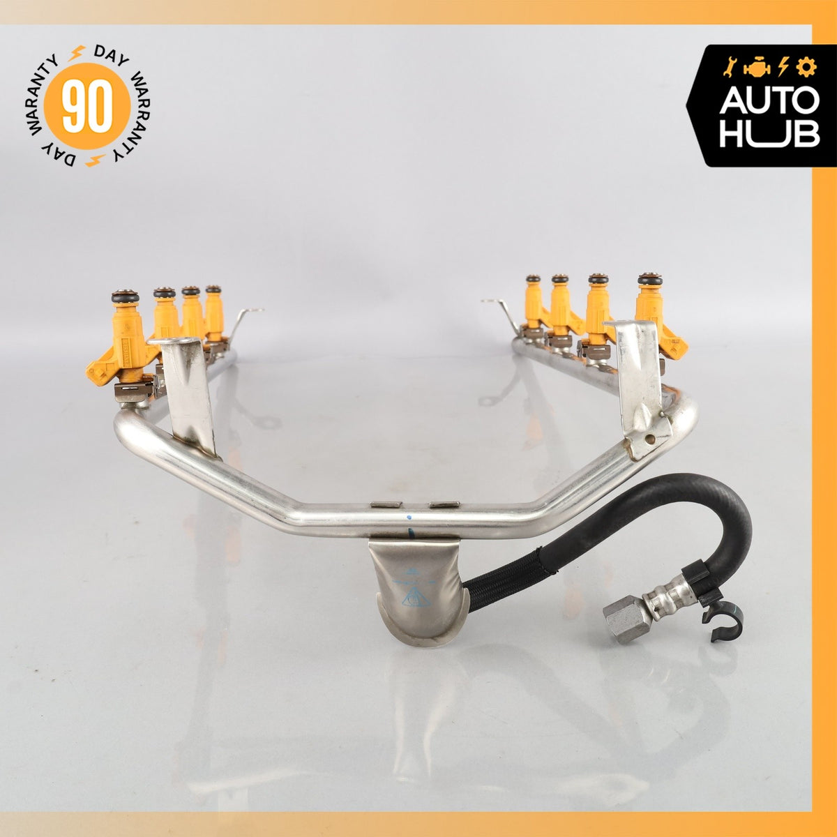 03-06 Porsche Cayenne 955 Turbo Fuel Gas Injection Rail w/ Injectors OEM - photo 7