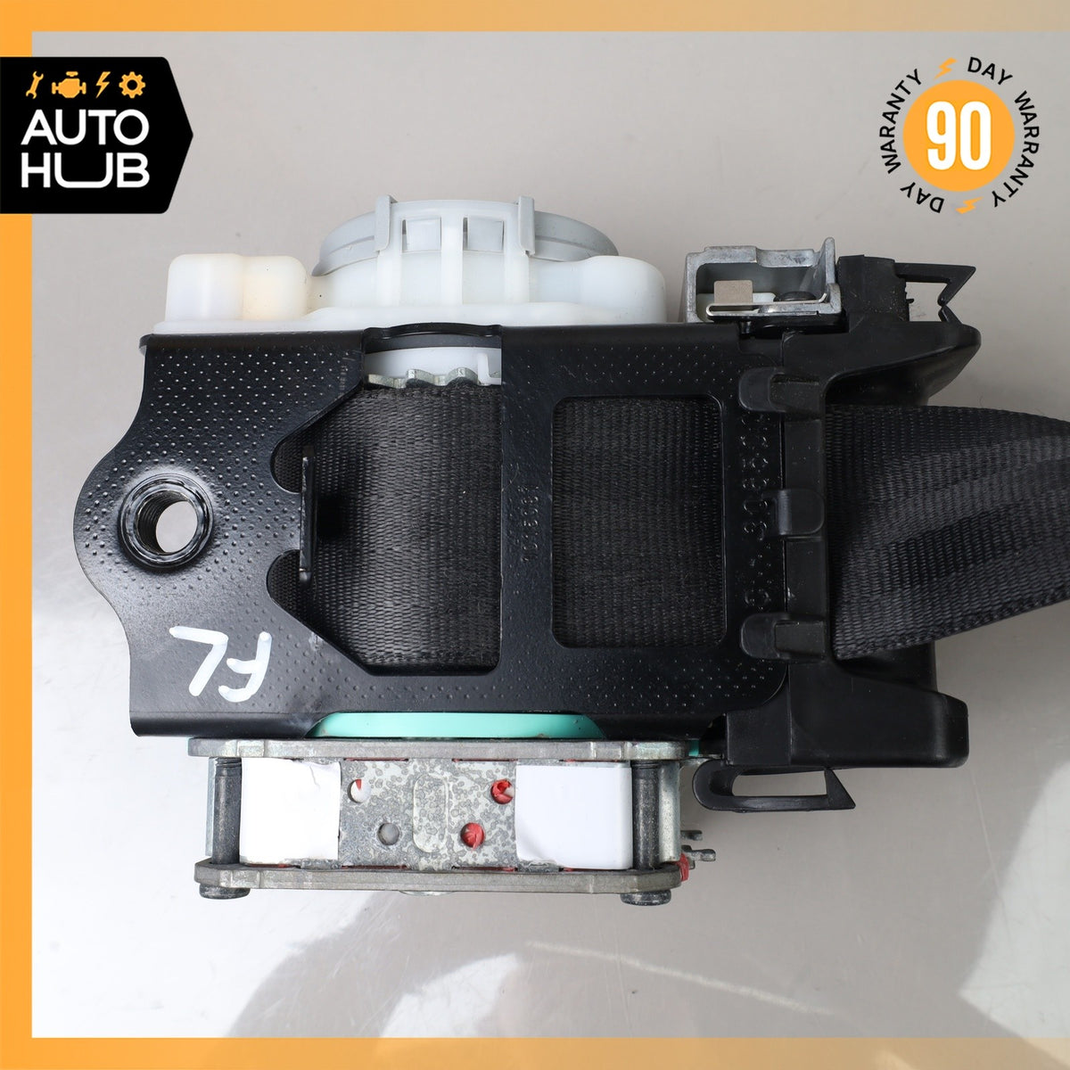 11-18 Porsche Cayenne 958 Front Left Driver Side Seat Belt Black OEM - photo 14