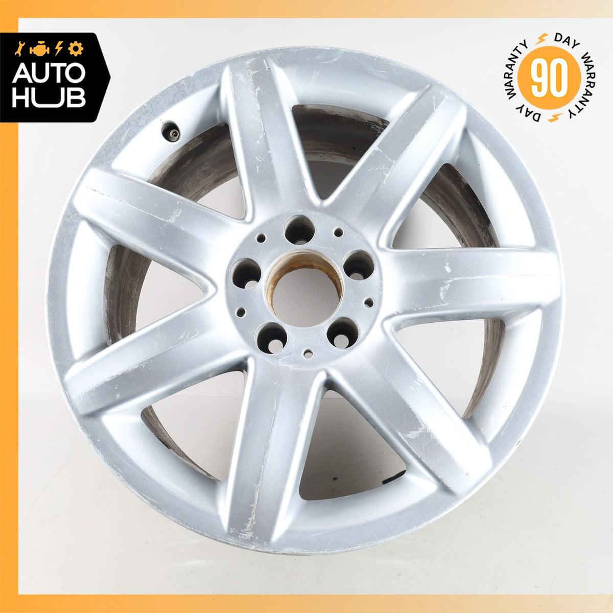 Mercedes R230 SL500 SL600 8.5 X 17 17" Wheel Rim Silver 2304010902 OEM - photo 1