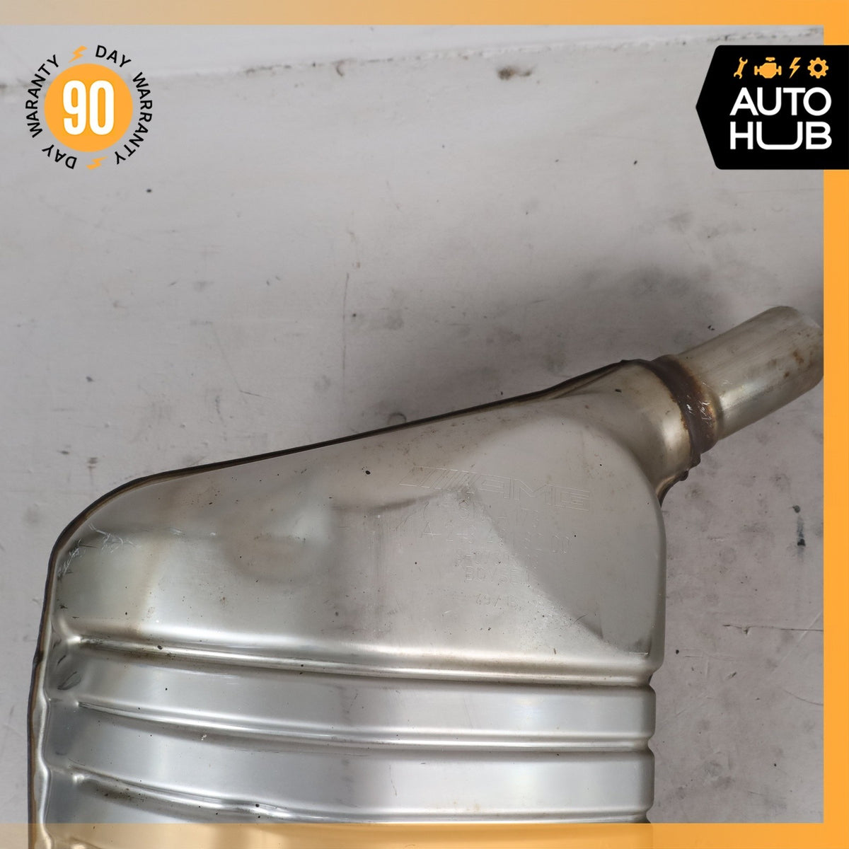 17-18 Mercedes W213 E43 AMG Left & Right Side Exhaust Muffler Mufflers OEM 77k - photo 5