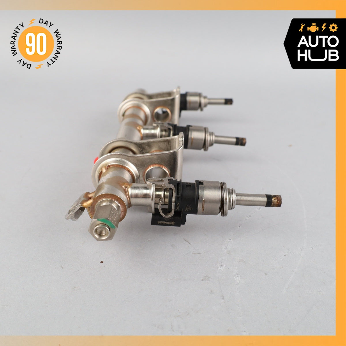 14-18 Porsche Macan Cayenne Fuel Injection Rail Line w/ Injectors Right OEM - photo 10