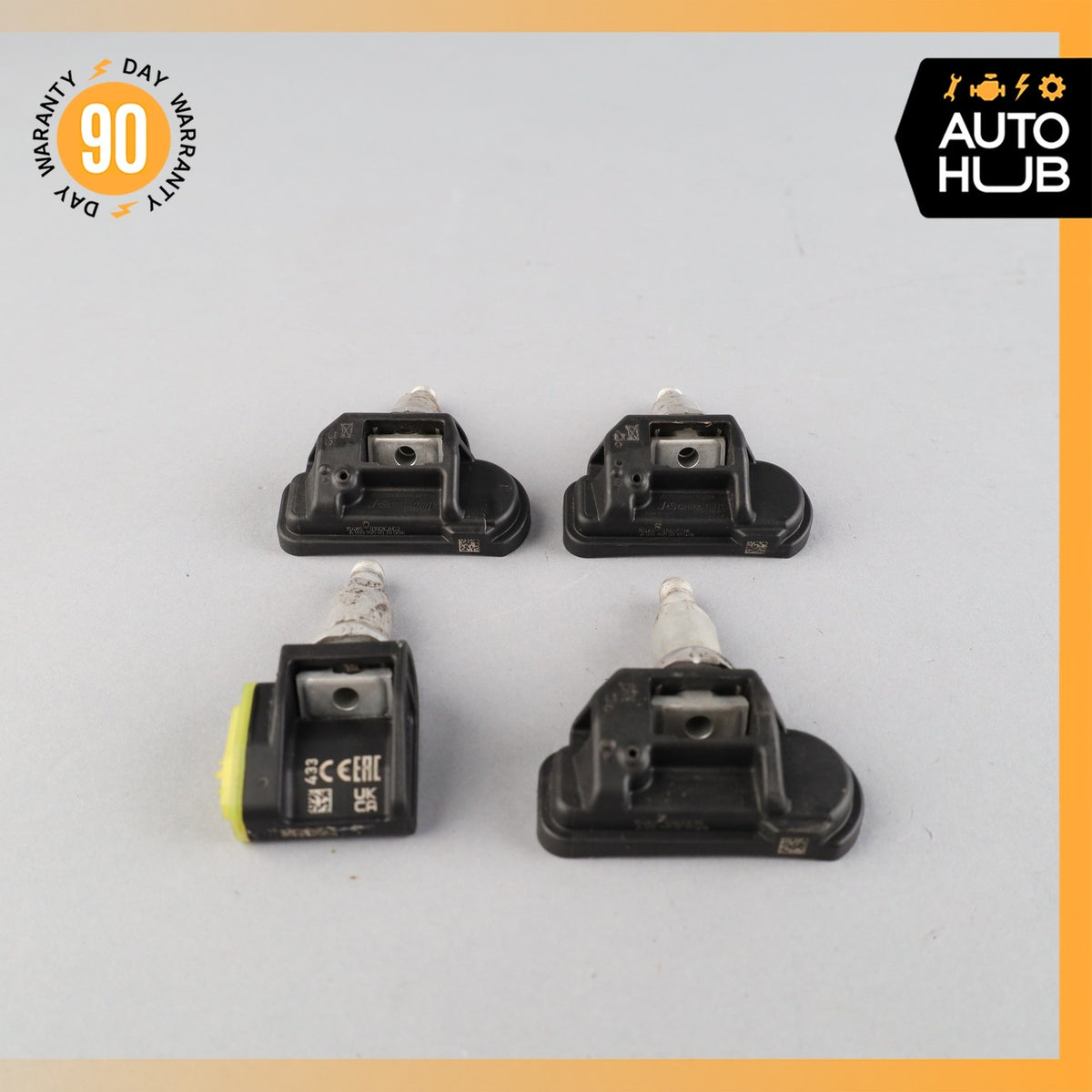 12-18 Mercedes W217 S550 GLK350 TPMS Tire Pressure Sensor 433 MHZ Set of 4 OEM - photo 6