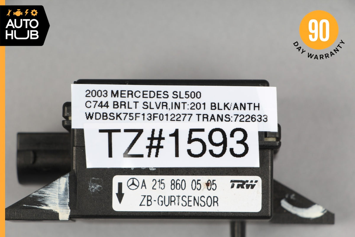 Mercedes R230 SL500 CL500 SL55 Seat Belt Seatbelt Tension Sensor 2158600505 OEM - photo 11