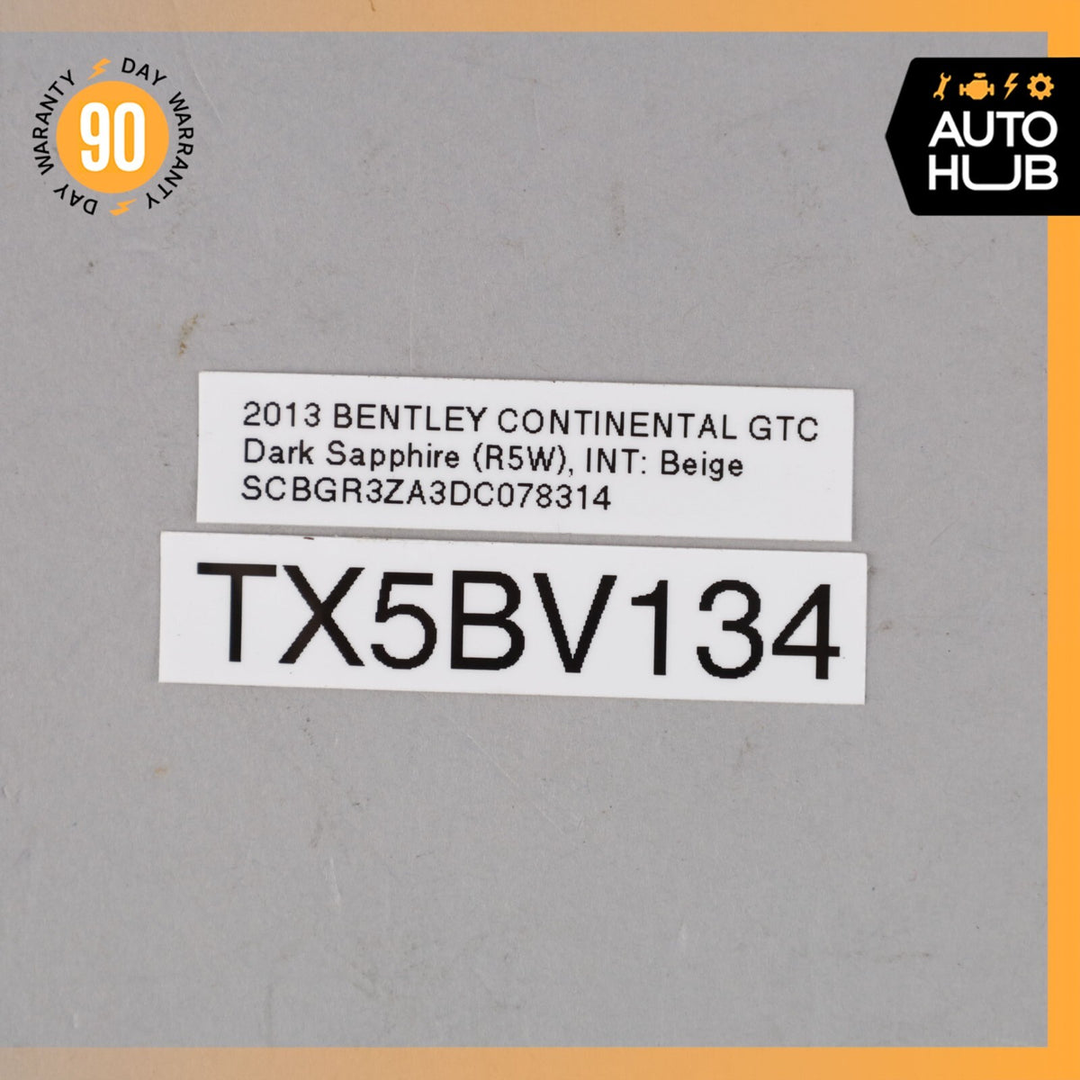 12-18 Bentley Continental GTC GT Steering Wheel Driver Airbag Wiring Harness 71k - photo 14